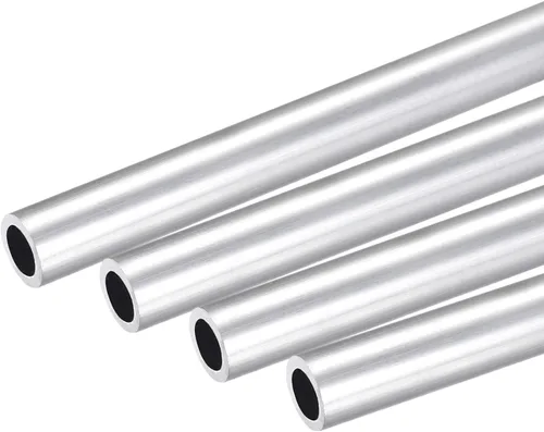Miniatura 27 de uxcell 6063 Tubo redondo de aluminio 0.236 in OD 0.118 in Diámetro interior 9.843 in Longitud Tubería 4 PC
