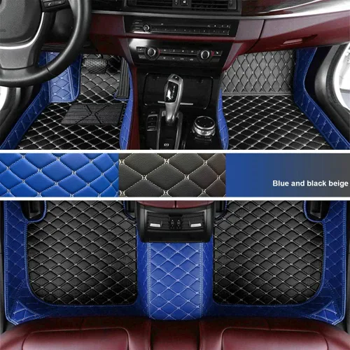 Miniatura 34 de Personaliza los tapetes de cuero de lujo de protección para todo tipo de clima para el 99 % de los automóviles, SUV y camiones según el modelo Beige