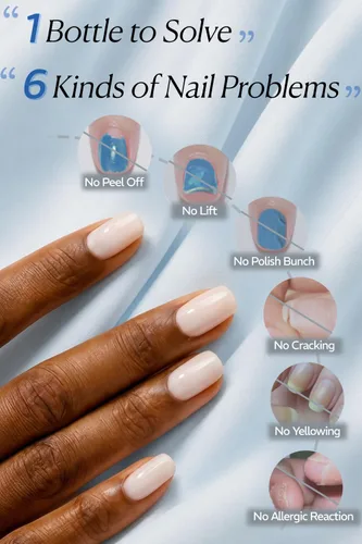 Miniatura 4 de AZUREBEAUTY Deshidratador de uñas de 0.6 fl oz y capa base de imprimación, preparación nutritiva de uñas 3 en uno, sin ácidos y sin hema, secado