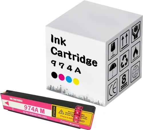 Miniatura 12 de Cartuchos de tinta 974A remanufacturados de alto rendimiento 974A para cartuchos de tinta 974A para impresoras HP PageWide X352DW X377DW X452DW Negro