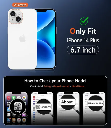 Miniatura 96 de FNTCASE Funda para iPhone 13 Pro-Max: Fundas magnéticas transparentes compatibles con Magsafe Slim anti amarillamiento protección contra caídas