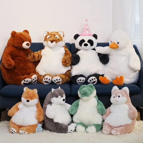 Miniatura 7 de ARELUX Almohada de felpa gigante de conejo de 22 pulgadas, gran animal de peluche para abrazar: suave, cuerpo grande para dormir, almohada esponjosa