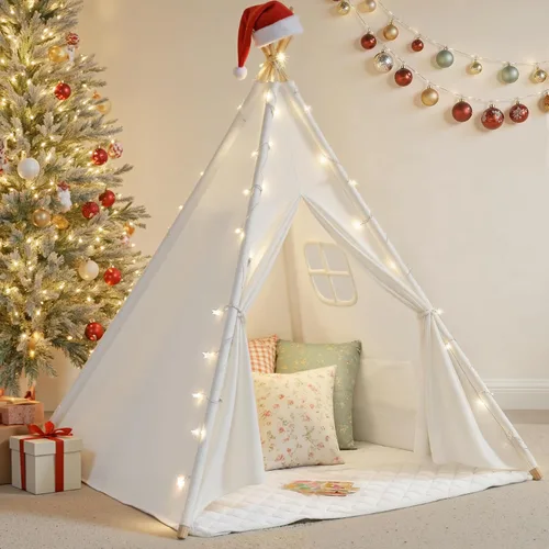 Miniatura 11 de Tienda de campaña tipi para niños, tiendas de campaña para niños y niñas, casa de juegos de regalos para juegos en interiores y exteriores, casa