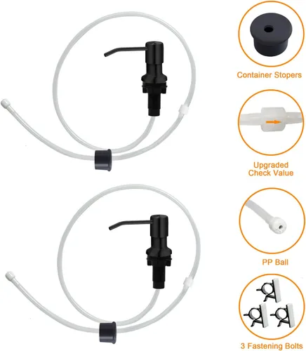 Miniatura 4 de Dispensador de jabón para fregadero, dispensador de jabón para fregadero Kichen, kit de tubo de extensión de 47 pulgadas, bomba dispensadora