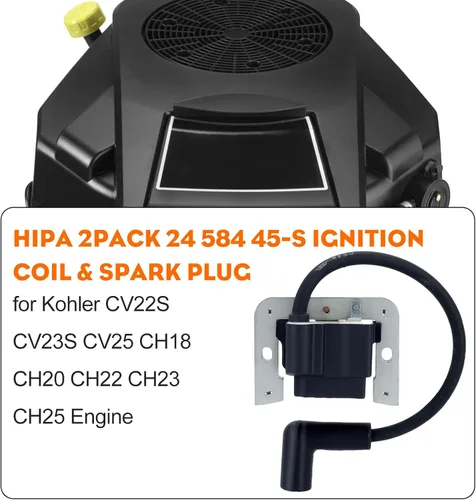 Miniatura 2 de Bobina de encendido Hipa 24 584 45-S Reemplazo 24-584-01S Compatible con MIA11292 Kohler CV20 CV22 CV22S CV23 CV25 CV18 CV19 CH18 CH20 CH22 CH23