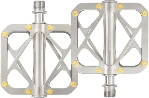 Pedales de titanio para bicicleta Cuerpo completo de titanio MTB Road Bike 9/16 pulgadas Pedales para pedales Brompton liberación rápida ultraligero
