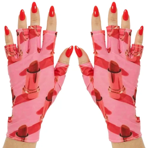 Miniatura 51 de ManiGlovz - Guantes de uñas originales con protección UPF 50+ UV Guantes de manicura de gel y guantes anti UV sin dedos para mujeres Se pueden
