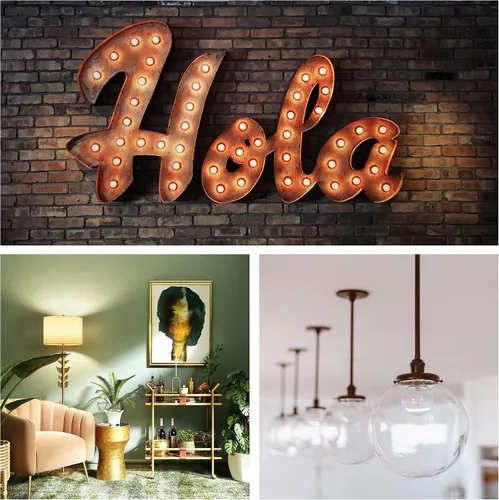Miniatura 2 de Bombillas LED de globo G50 E26 de 6 unidades no regulables, bombilla Edison redonda pequeña de repuesto G16.5 equivalente a 15 W 20 W, luz cálida
