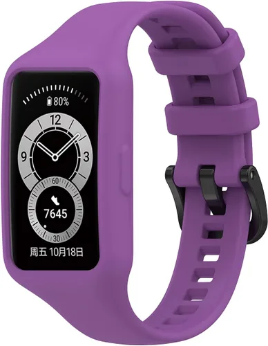 Miniatura 13 de Senter Correa de repuesto de goma suave de liberación rápida para Huawei Band 7 Smart Watch 10 pzas