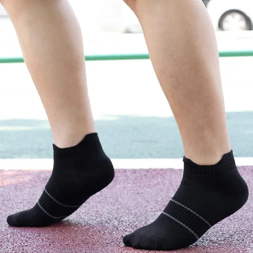 Miniatura 6 de Calcetines deportivos de algodón de secado rápido para hombre con control de olores y de corte bajo