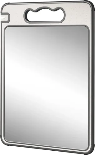 Miniatura 14 de LOZOVIN Tabla de cortar de paja de titanio y trigo GR1 de doble cara, tabla de cortar de 15 x 10 pulgadas para cocina, tabla de cortar no tóxica Gris