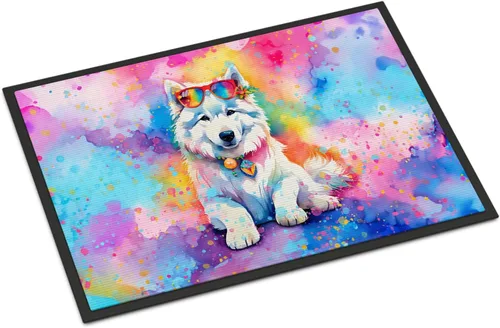 Miniatura 32 de Caroline's Treasures DAC2563JMAT - Tapete para interiores o exteriores, 24 x 36 pulgadas, tapete para puerta delantera, interior y exterior, Husky