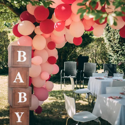 Miniatura 8 de CJT Cajas transparentes para bebé con letras para baby shower, decoraciones de baby shower, fiesta de cumpleaños, revelación de género, recuerdos