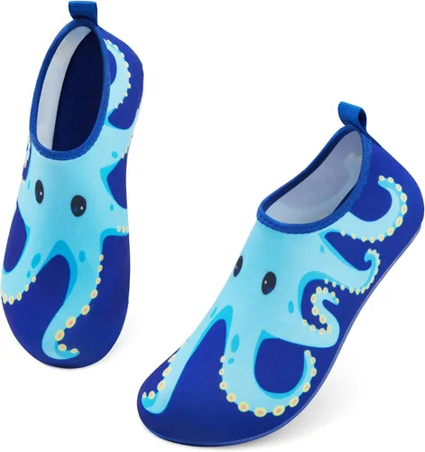 ATHMILE Zapatos de agua para niños y niñas, de secado rápido, calcetines acuáticos antideslizantes para playa, natación, piscina, deportes al aire