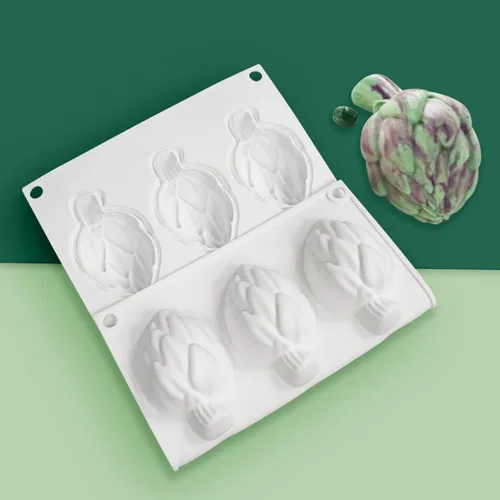 Miniatura 9 de mostsom Moldes de panadería con forma de cardo Molde de silicona para hornear para pastelería Forma de pastel para magdalenas Molde de donas Molde