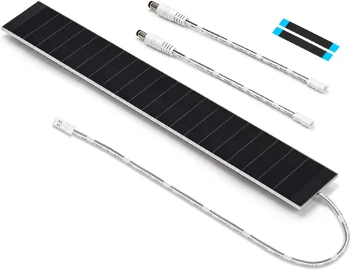 Miniatura 8 de Paneles solares pequeños - Panel solar de 5 V/5 W, cargador USB integrado de estabilización de voltaje para persianas motorizadas, ventanas, timbre