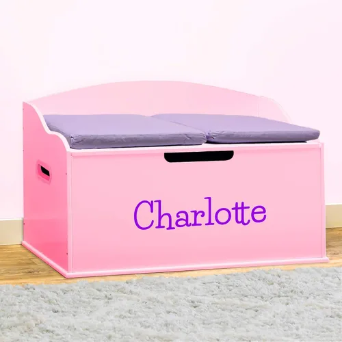 Miniatura 6 de DIBSIES Caja de juguetes personalizada Creative Wonders, serie Signature para niños, 30 x 19.25 x 18 pulgadas, tapa de cierre suave