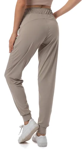 Miniatura 2 de Haowind - Pantalones deportivos para mujer con bolsillos y cintura elástica, cómodos pantalones de deportivos de descanso para deportes, gimnasio