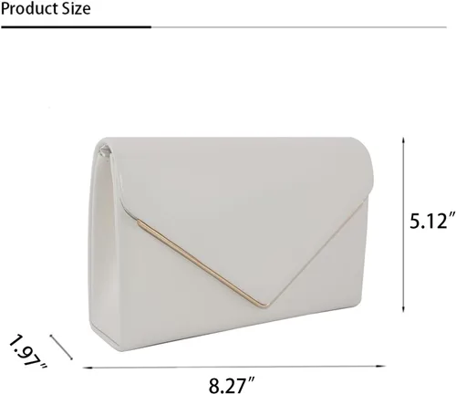 Miniatura 4 de Bolsas de noche para mujer, bolso de mano pequeño, lindo y clásico, cruzado, para fiesta de boda formal, con cadena desmontable