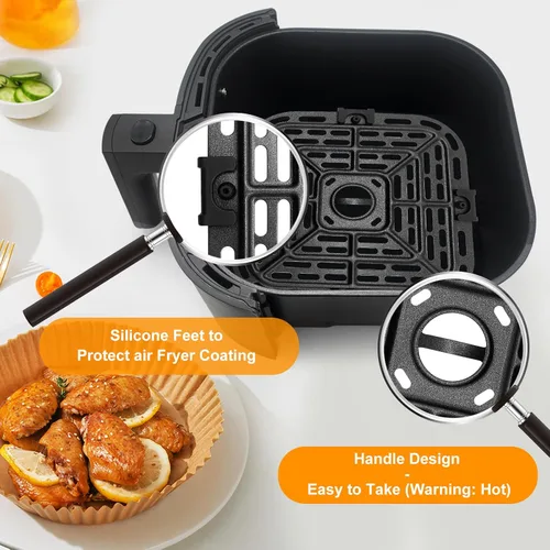 Miniatura 4 de Piezas de repuesto para freidora de aire Instant Pot Vortex Plus 6 en 1, horno freidora de aire de 4 cuartos de galón, 7.5 x 7.5 pulgadas cuadrada