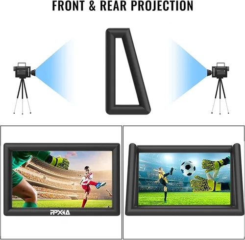 Miniatura 4 de Pantalla inflable para exteriores de 30 pies con soplador de aire, pantalla de proyector inflable extra grande para noches de cine al aire libre
