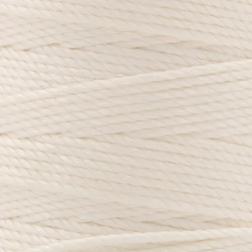 Miniatura 2 de The Beadsmith Cordón de seda pura – Blanco, tamaño FFF (0.419 mm/0.0165"), 92 yardas (276 pies), carrete de 1/2 onza