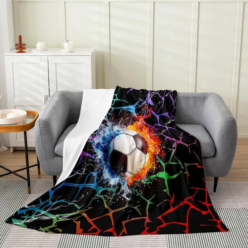 Miniatura 11 de Erosebridal Manta de snowboard de 40 x 50 pulgadas, moderna manta abstracta para niños y niños, acogedora para cama y sofá, manta de forro polar