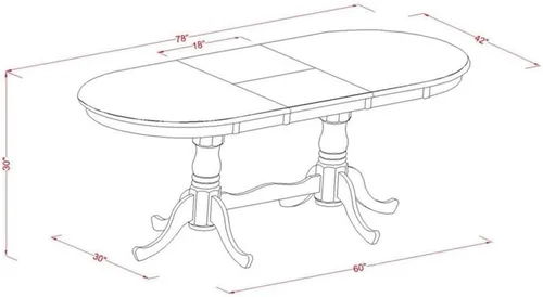 Miniatura 5 de Atlin Designs Sillas de mesa y comedor de 7 piezas en negro/cereza