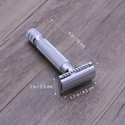 Miniatura 6 de Máquina De Afeitar Para Hombre Máquina de afeitar segura para hombres Máquina de afeitar doble afeitadora hombres Maquinilla de afeitar de acero