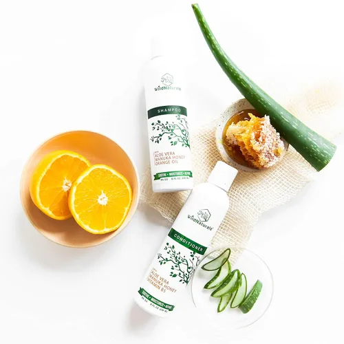 Miniatura 5 de Champú y acondicionador hidratante natural para cuero cabelludo seco y con picazón, champú y acondicionador hidratante sin sulfato con aloe vera