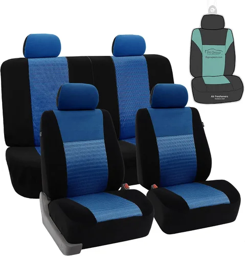 Miniatura 10 de Fundas FH GROUP, FH-FB060114 para asientos de auto, juego completo, compatibles con bolsa de aire y separación para la mayoría de autos, camionetas