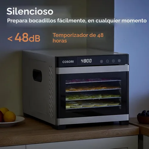 Miniatura 7 de COSORI Deshidratador de alimentos, más grande que 7 bandejas con gran espacio de secado de 6.5 pulgadas, potencia de 600 W ahorra más tiempo que 480