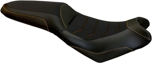 Miniatura 10 de Funda de asiento compatible con Kawasaki Versys 650 (07-21) Elba Total Black Comfort System