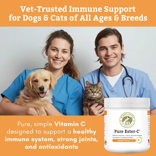 Miniatura 4 de Wholistic Pet Organics Suplemento de vitamina C para la piel y el pelaje de los perros - 1 oz - Medicamento para el alivio de la alergia del perro
