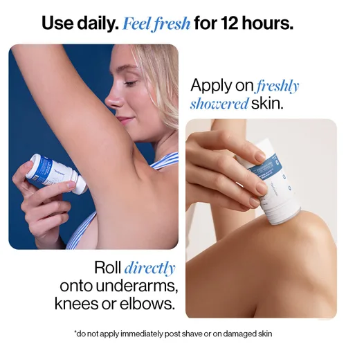 Miniatura 5 de Be Bodywise Desodorante roll-on. Sin aluminio, sin alcohol. Con AHA BHA, ácido láctico, ácido mandélico. Previene el olor, reduce la pigmentación.