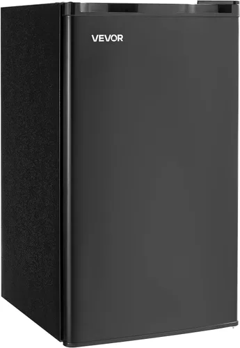 Miniatura 9 de VEVOR Mini refrigerador de 3.2 pies cúbicos con congelador, refrigerador compacto de una sola puerta con zona congelada de micras, temperatura Negro