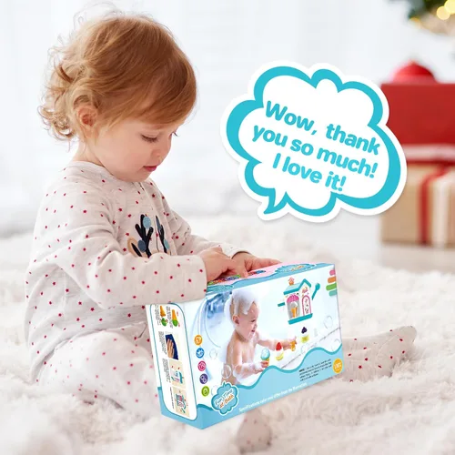Miniatura 9 de Gretex Juguetes de Baño para Niños Pequeños de 3 4 5 6 7 8 Años Niñas, Juguete de Baño Fabricante de Helado de Burbujas, Juguetes de Ducha, Juguetes