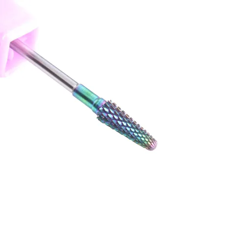 Miniatura 9 de Taladro de uñas de cerámica rosa, lima de grano medio, cono cónico, taladro eléctrico de manicura (0.236 x 0.551 in)