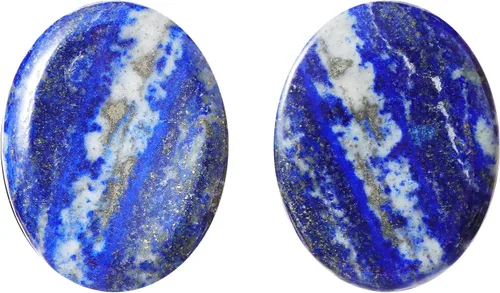 Piedras de preocupación de chakras para la ansiedad, cristal de lapislázuli, tallado a mano, piedra de bolsillo tallada a mano, piedra pulida,
