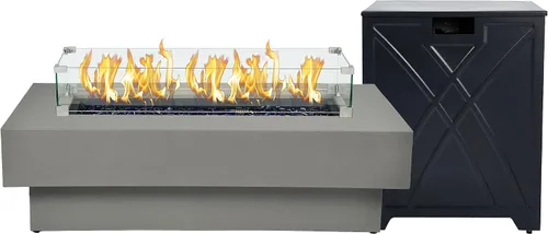 Miniatura 7 de Fogata de propano para exteriores de 32 pulgadas con cubierta de tanque de 20 libras, fogatas de propano de 50,000 BTU para patio exterior con tapa