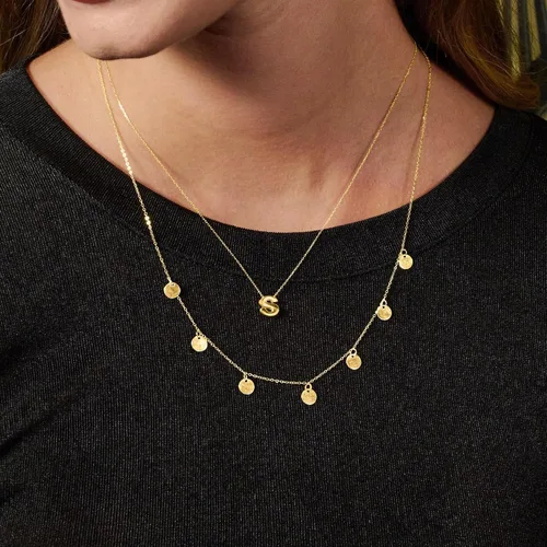 Miniatura 5 de Ross-Simons 14kt Yellow Gold Mini Initial Necklace