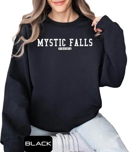 Miniatura 2 de Camiseta Mystic Falls Virginia, estilo vintage universitario, camiseta inspirada en la televisión, regalo para mujeres y hombres
