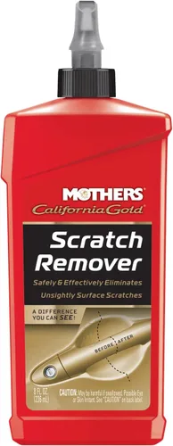 Mothers California Gold - Removedor de arañazos, 8 oz. Elimina de forma segura y eficaz arañazos ligeros, rasguños y transferencias de pintura y