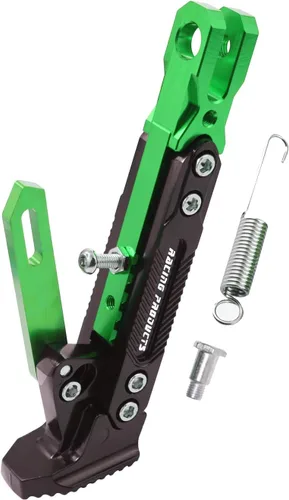 Miniatura 25 de Caballete de motocicleta universal ajustable con soporte lateral para pie, caballete de estacionamiento para motocicleta eléctrica, soporte lateral