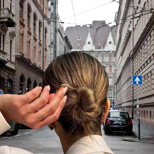 Miniatura 7 de Horquilla de metal para moños y peinados, pinza de pelo francesa dorada sin daños en el cabello, horquillas de pelo perla para cabello fino