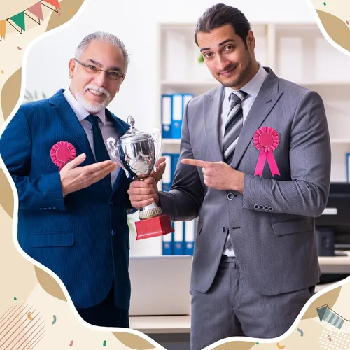 Miniatura 5 de Cinta de premio en blanco, 12 piezas, premio en el primer lugar, medalla de roseta, reconocimiento de victoria, cinta de participación para ROSA ROSA