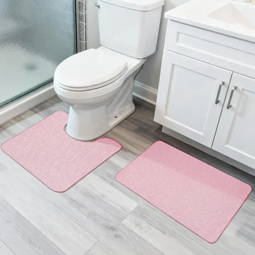 Miniatura 68 de Bosap Alfombra de Baño, Alfombras Corredoras de Baño Ultra Delgadas, Alfombras de Baño Grandes para Baño, Secado Rápido, Antideslizante, Lavable a