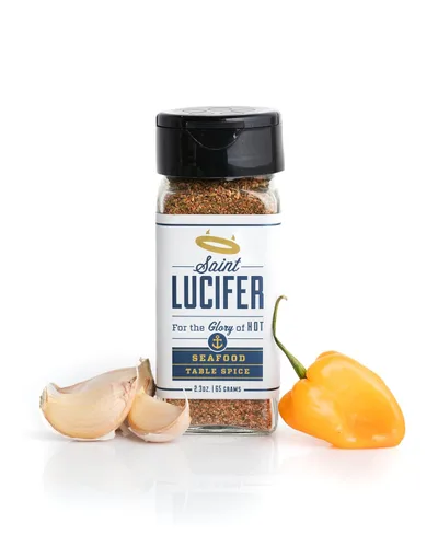 Miniatura 5 de Saint Lucifer, Paquete triple combinado, 3 condimentos de habanero, jalapeño y mariscos, fabricados en los Estados Unidos, sin gluten, sin azúcar
