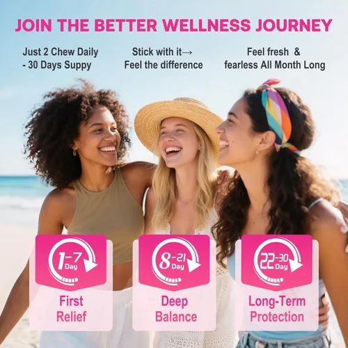 Miniatura 7 de Gomitas de equilibrio femenino para mujer, gomitas de equilibrio de pH prémium con probióticos para el equilibrio de la flora vaginal, suplemento