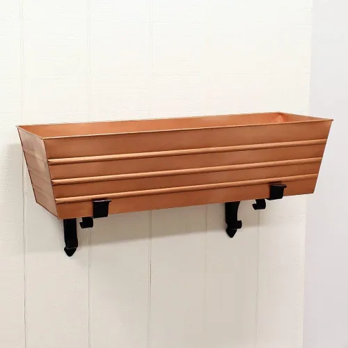 Miniatura 3 de Achla Designs Pergaminos de hierro forjado Ventana Soporte de caja de flores